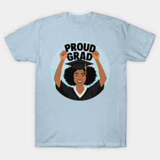 Proud Grad African American Woman T-Shirt